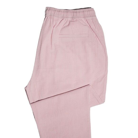 Mens Joggers Harem Pants Pink White Striped Drawstring Loose Casual Lounge XL - Picture 6 of 6